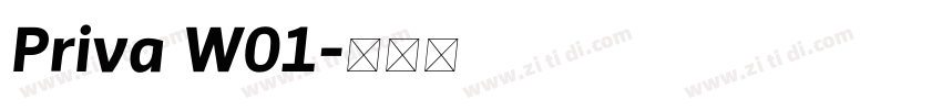 Priva W01字体转换
